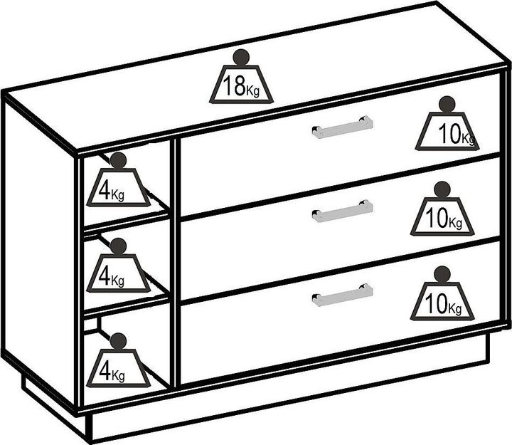 Image du produit Vente-unique Leandre (118.50 x 40 x 80 cm)