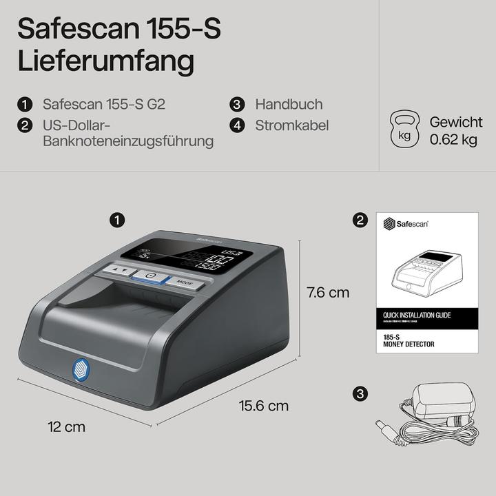 Actual product image Safescan 185-S (Bill validator)