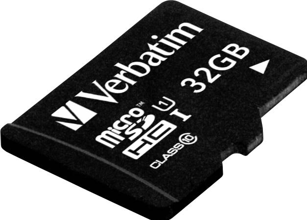 Actual product image Verbatim mircoSDHC UHS-I 32GB Class 10 incl USB Card Reader (32 GB, SDHC, U1, UHS-I)