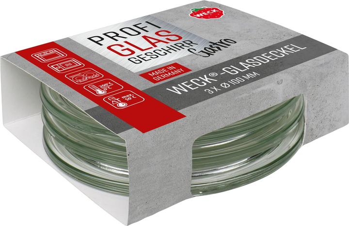 Produktbild Weck 3er Set Gastropack 100 mm Gourmetdeckel, Deckel 76130 (3 Stk.)