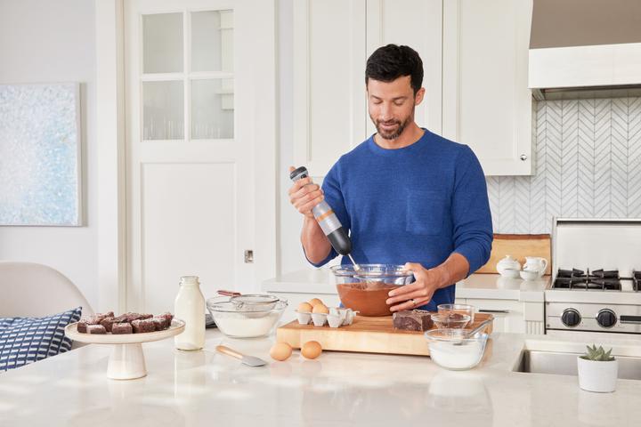 Actual product image Black & Decker Hand Blender Kitchen Wall Grey, 2-piece