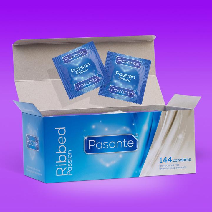 Produktbild Pasante Ribbed (Passion) (144 Stk.)