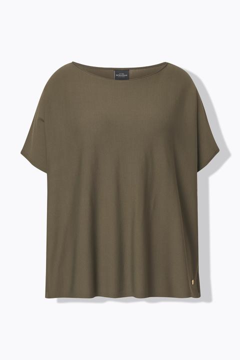 Produktbild Ulla Popken Pullover, oversized, U-Boot-Ausschnitt, Fledermausarm (46, 48)