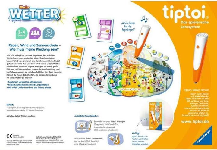 Actual product image tiptoi My weather '22 D (German, 3 - 4 years)