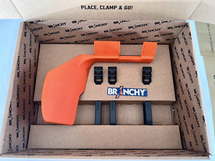 Actual product image Branchy Rear derailleur guard, orange