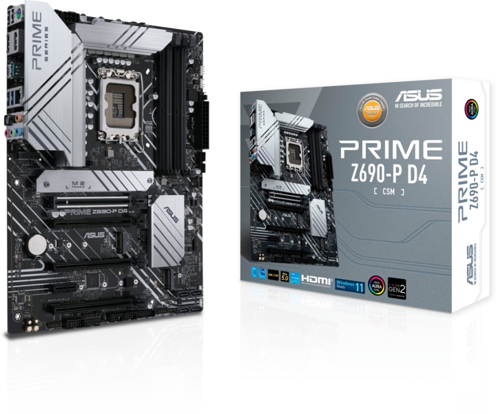 Actual product image ASUS Prime Z690-P D4-CSM (LGA 1700, Intel Z690H, ATX)