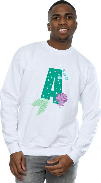 Actual product image Disney Mens Alphabet A Is For Ariel Sweatshirt (XL)