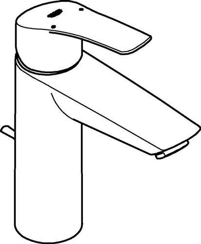 Actual product image Grohe EH-WTbatt EUROSMART 1/2inch MSize ZAG chrome