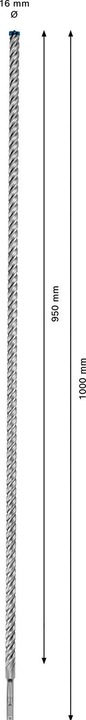Actual product image Bosch Professional Zubehör Expert SDS plus-7X hammer drill, 16 x 950 x 1000 mm (16 mm)