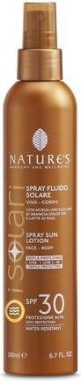 Bios Line Nature's I Solari Sun Fluid Spray für Gesicht und Körper SPF30 200ml (Sonnenspray, SPF 30, 200 ml, 1 g)