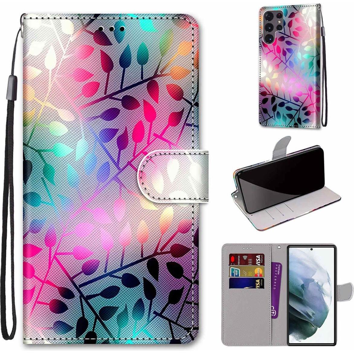 König Design Hülle Handy Schutz für Samsung Galaxy S22 Ultra 5G Case Flip Cover Tasche Etuis (Samsung Galaxy S22 Ultra),...