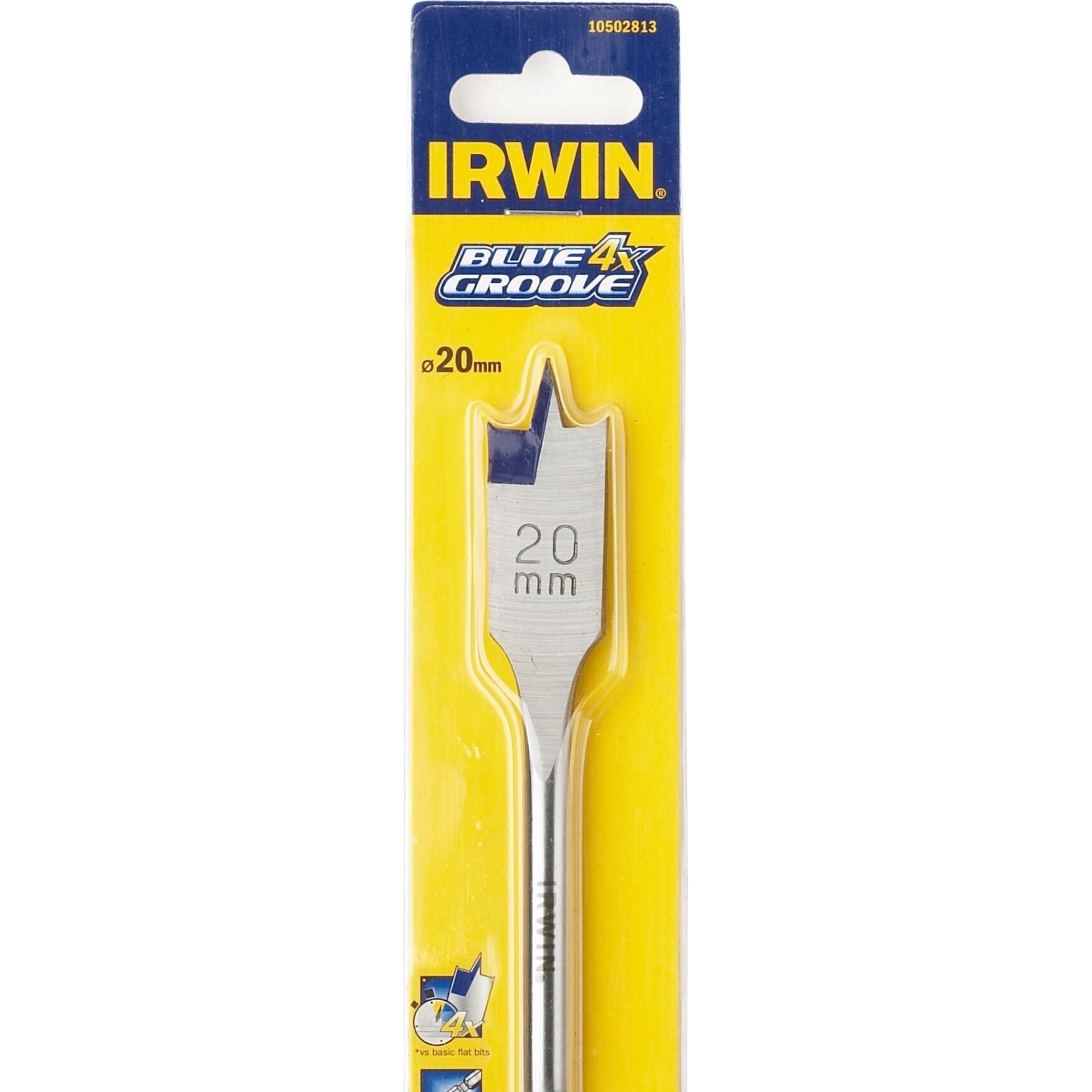 Thumbnail - Irwin, Bohrereinsatz, 10502812, Drill, Spade drill bit, 1.9 cm, 157 mm, Wood, Stainless steel (19 Millimeter)