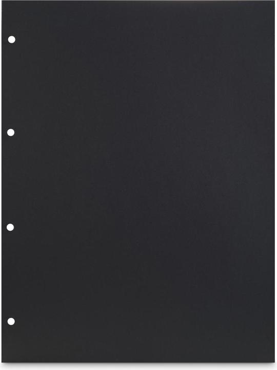 Hama Fotokarton, 23,3 x 31 cm, gelocht, 25 Blatt, Schwarz
