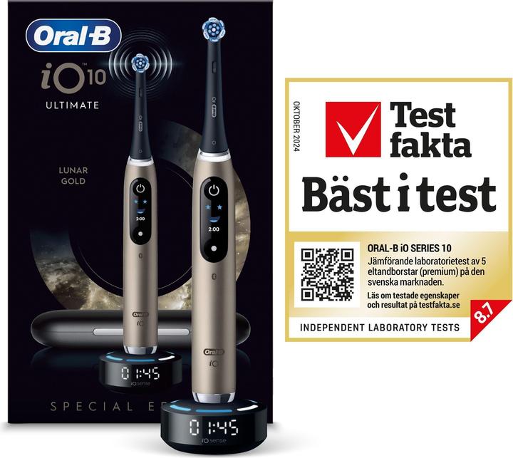 Actual product image Oral-B iO Series 10 Lunar Gold Special Edition Elektrische Zahnbürste (Oscillating toothbrush)