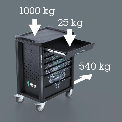 Produktbild Wera 9700 Tool Rebel Werkstattwagen 1 (78x)
