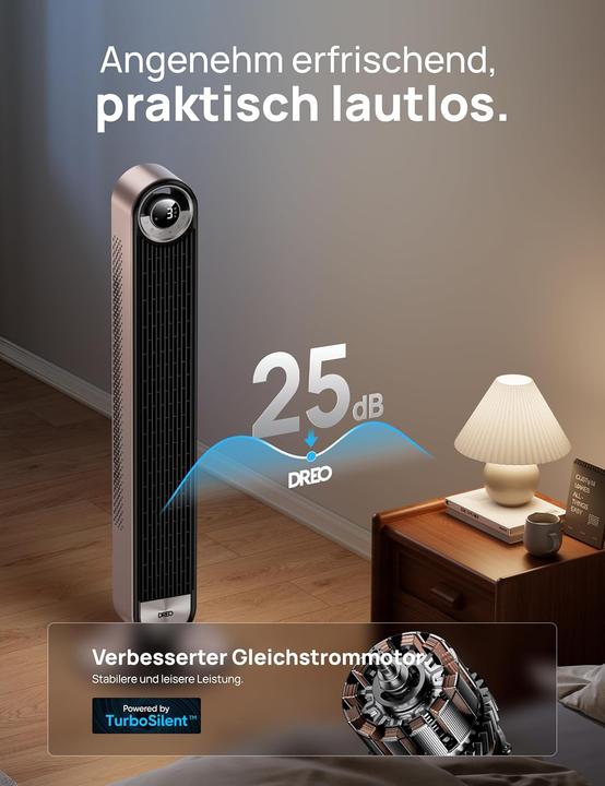 Image du produit Dreo Turmventilator Sternenlicht mit Sprachsteuerung (25 dB)