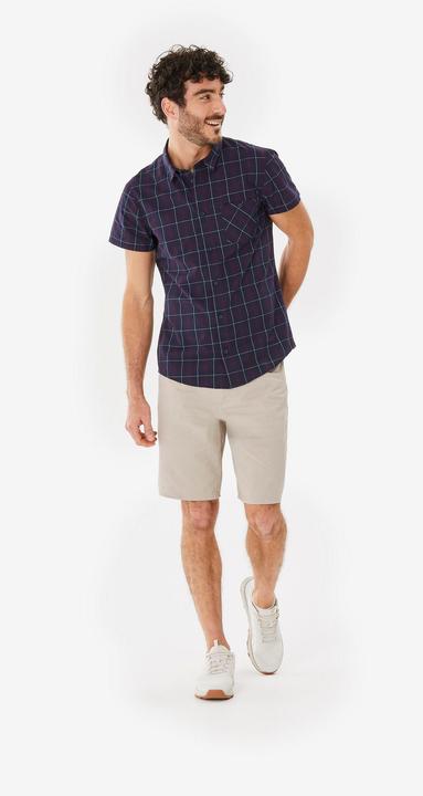 Image du produit Forclaz Chemise de randonnée homme, NH100 MC bleu (3XL)