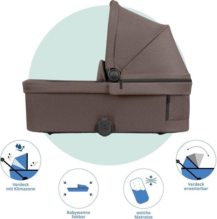 Actual product image ABC Design City Life Carrycot, Nature