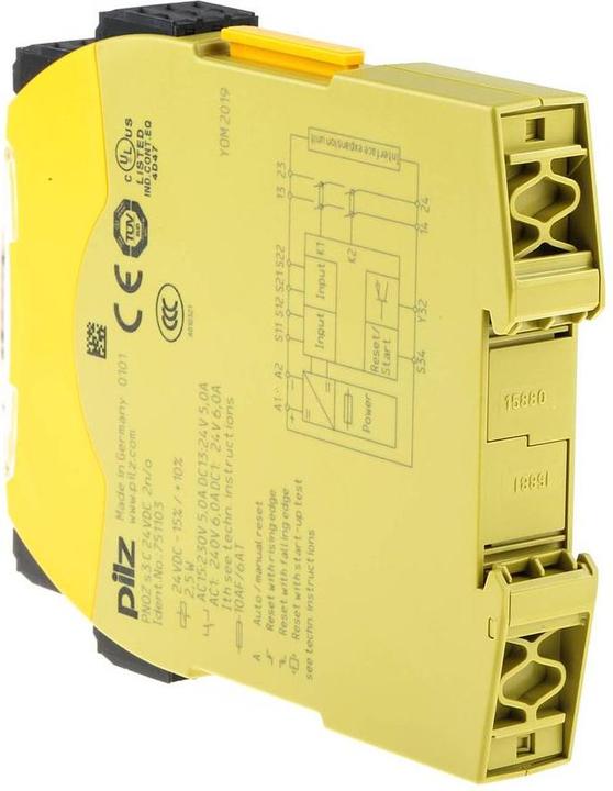 Productafbeelding Pilz GmbH & Co. KG Noodstopschakelaar 24VDC 2 n/o PNOZ s3 C#751103