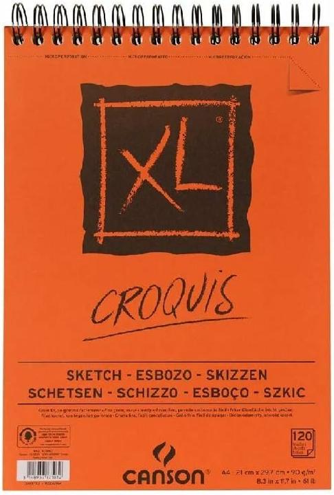 Canson XL Sketch (A4, Blanko, Kein Einband)