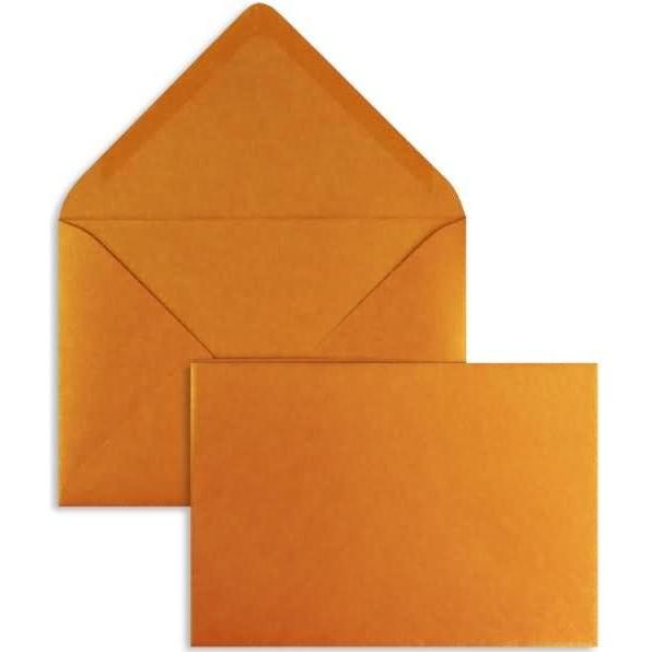 Blanke, Briefumschlag, Briefumschläge 110x156mm 120g/qm gummiert VE=100 Stück glamour orange (100 x)