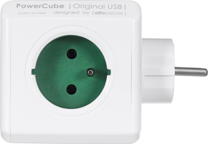 Produktbild Allocacoc PowerCube Original USB Type E (PowerCube USB GREEN 2202) (4 x, CEE 7/5)