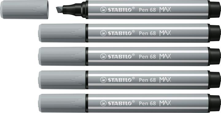 Actual product image STABILO Pen 68 MAX (Medium grey, 5 x)