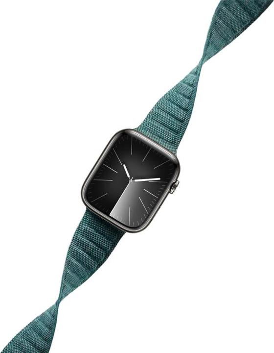 Productafbeelding Crong Melange - Magnetarmband für Apple Watch 42/44/45/49 mm (türkis melanz) (Nylon)