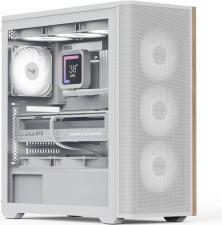 Image du produit AeroCool D501A-G-WT-v2 (blanc/bois) (ATX)