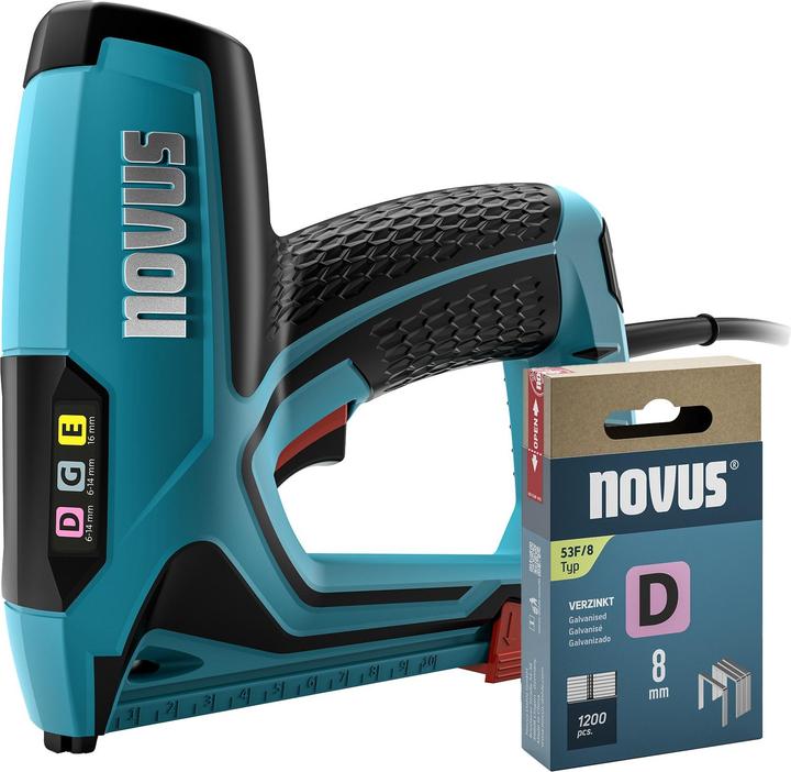 Actual product image Novus Tools 031-0370 Electric staple gun Staple type 11, type 53F Staple length 6 - 14mm