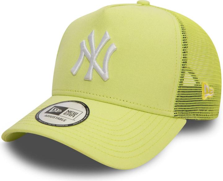 Actual product image New Era A-Frame Trucker Cap - New York Yankees green pastel