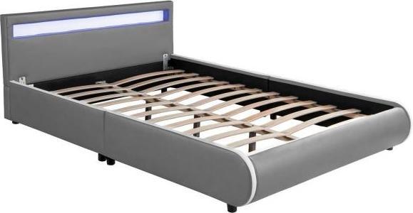 Immagine prodotto Juskys Letto imbottito Siviglia con LED (140 x 200 cm)