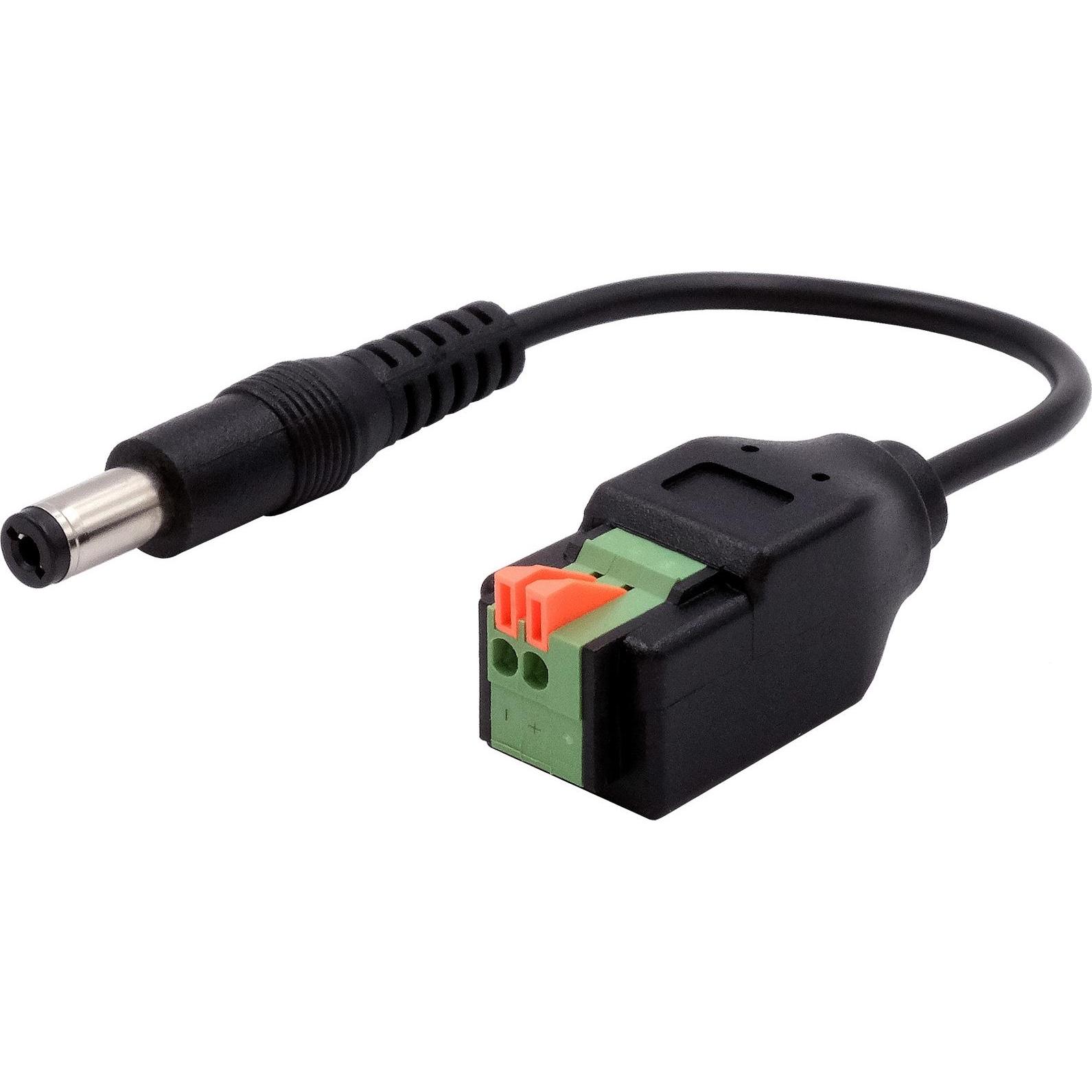 Exsys Adapter DC-Stecker zu Terminal Block, Elektronikkabel + Stecker