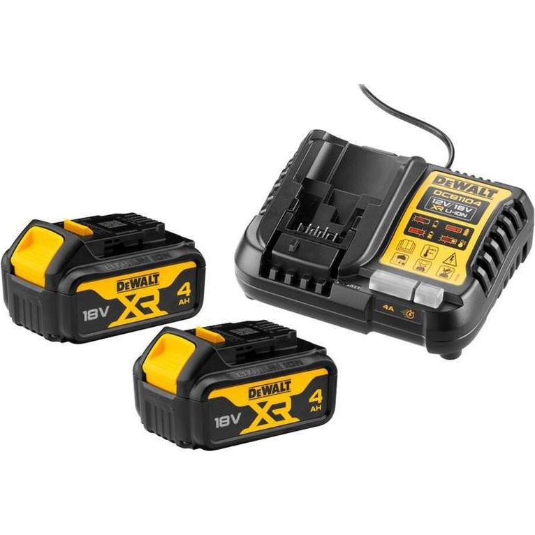 DeWalt, Batteria + Caricatore, Batteria e caricatore DCB Li-Ion, 18V / 4Ah (18 V)