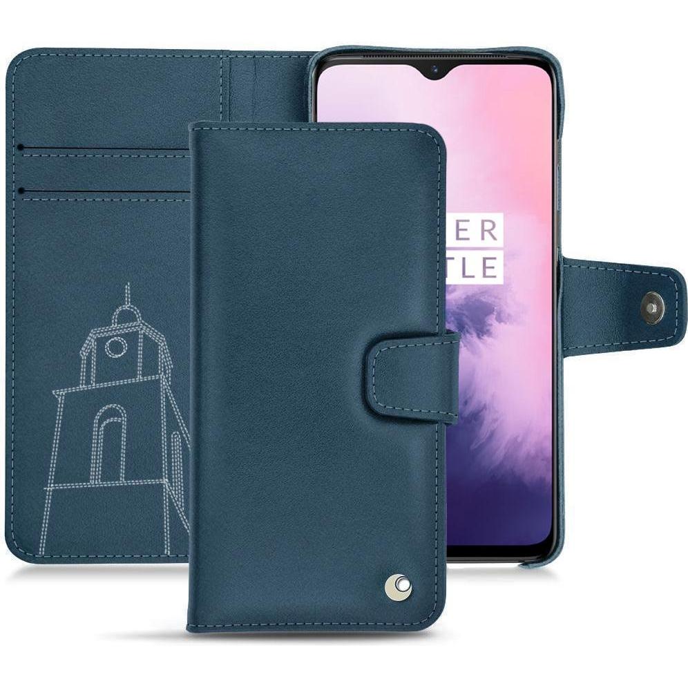Thumbnail - Noreve Lederschutzhülle Wallet (OnePlus 7), Smartphone Hülle, Blau