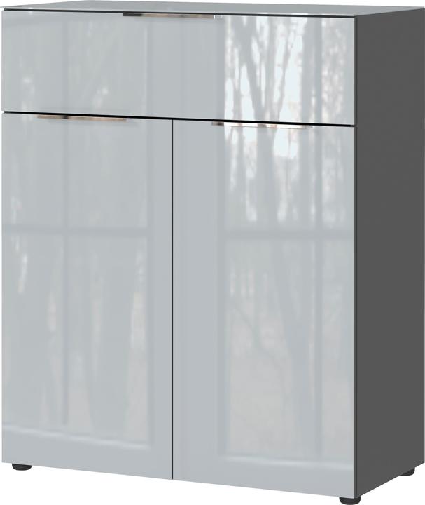 Produktbild Germania Kommode Oakland, 3696-587 grafit, silber 83,0 x 42,0 x 102,0 cm