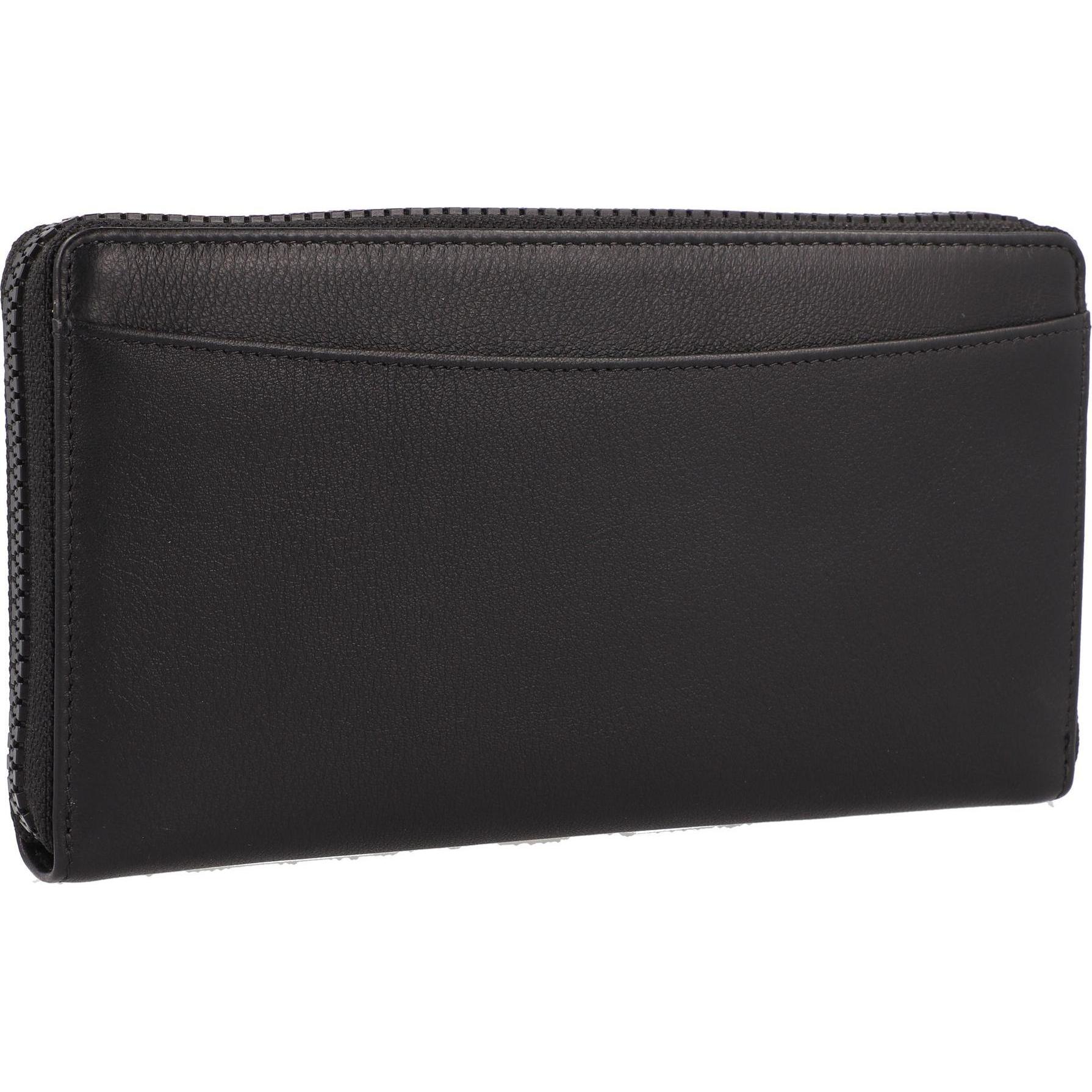 Thumbnail - Braun Büffel, Damen, Portemonnaie, Capri Geldbörse RFID Schutz Leder 19 cm, Schwarz