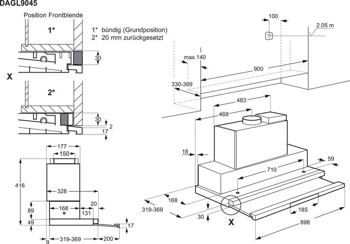 Actual product image Electrolux DAGL9045CN (Flat-screen hood)