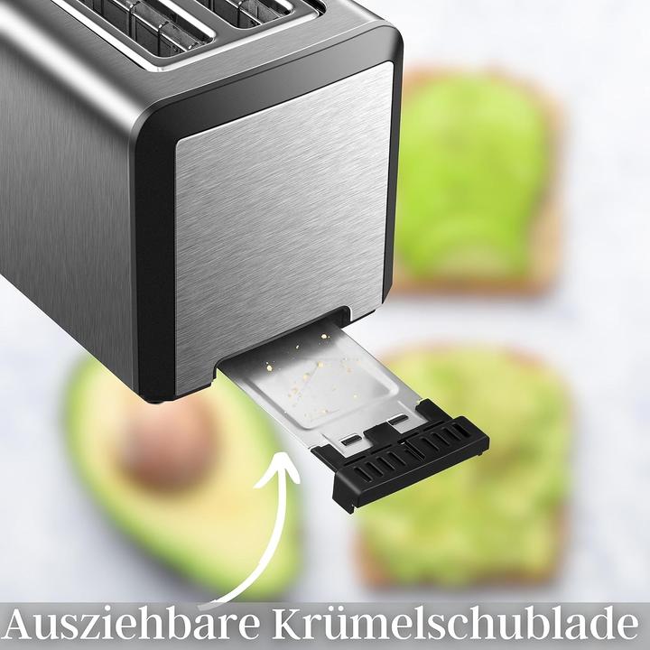 Produktbild Steinborg Langschlitz-Toaster für 4 Scheiben mit LED-Display