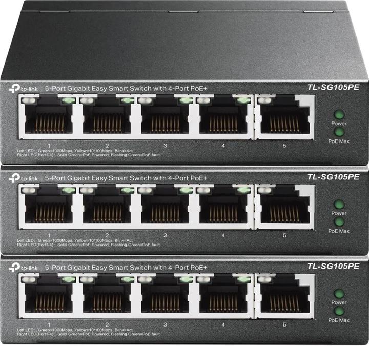 Immagine prodotto TP-Link TL-SG105PE 3-Pack (5 porte)