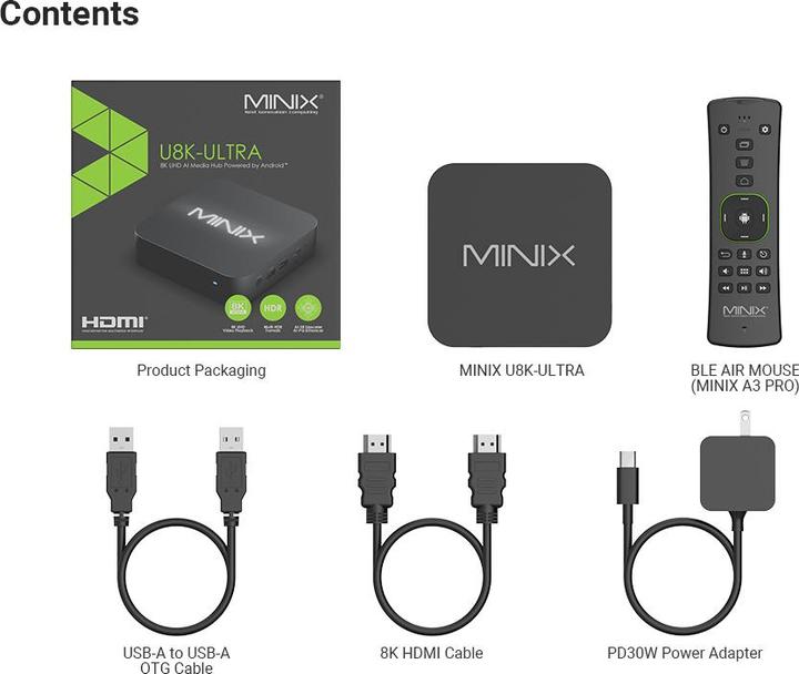 Image du produit Minix U8K-Ultra (128 Go, Android 11)