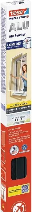 Actual product image tesa Insect screen Alu COMFORT for windows, with aluminium frame, without drilling (100 x 120 cm)