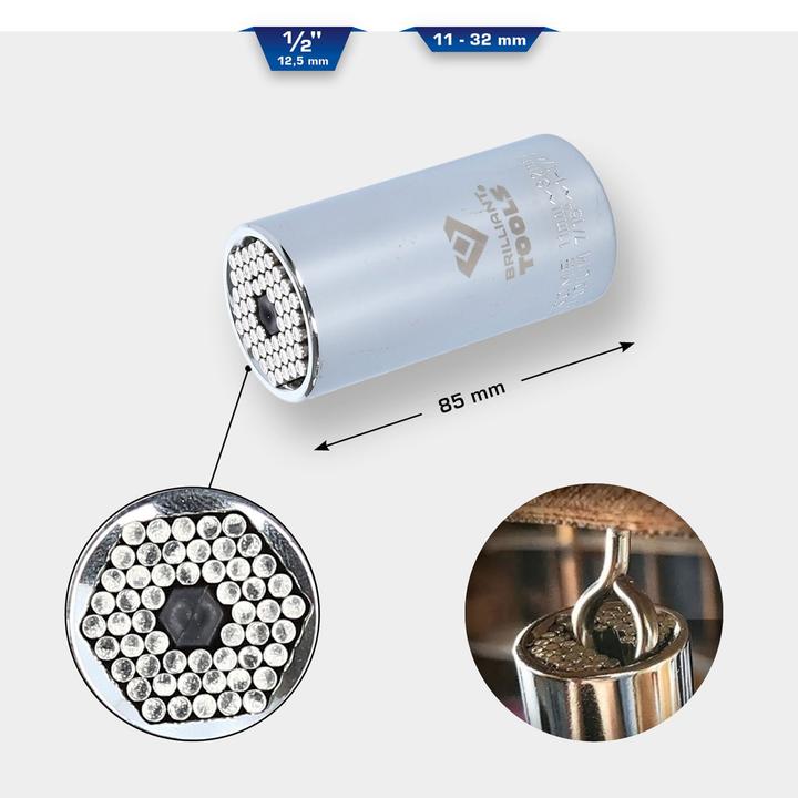 Produktbild Brilliant Tools BT022899 (32 mm, 11 mm, 24 mm, 20 mm, 13 mm, 15 mm, 21 mm, 29 mm, 14 mm, 22 mm, 25 mm, 30 mm, 16 mm, 28 mm, 19 mm, 27 mm, 31 mm, 23 mm, 26 mm, 12 mm, 18 mm, 17 mm)