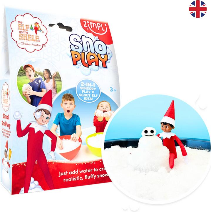Actual product image Zimpli Kids Elf On The Shelf Snow Play, 2-in-1 scout Elf idea and sensory toy