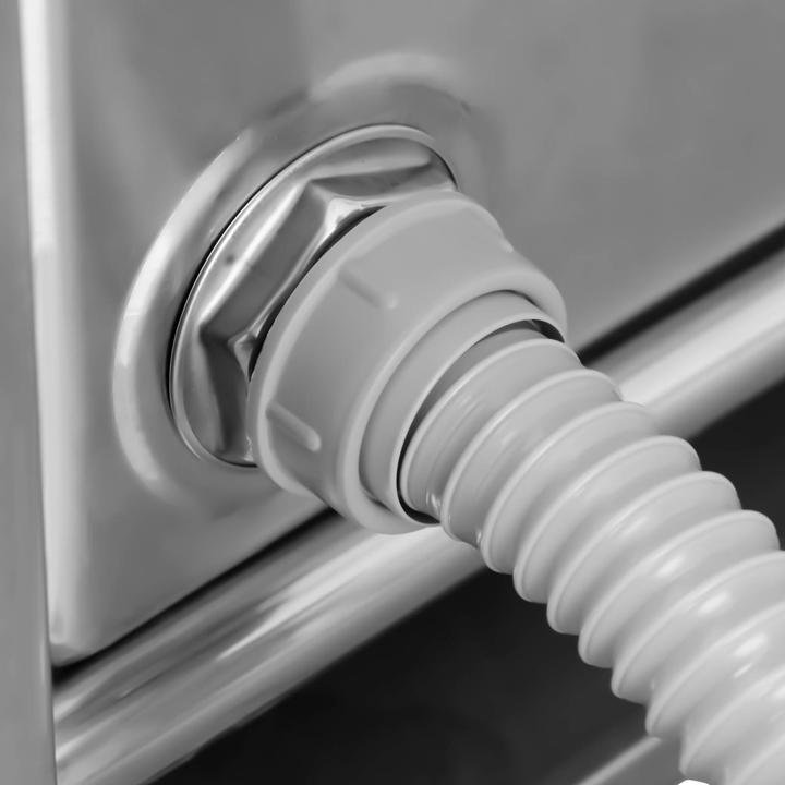 Actual product image Royal Catering Commercial Sink – 3 Compartment – 100 x 50 x 97 cm (Top-mounted sink, 25 cm, 100 cm)