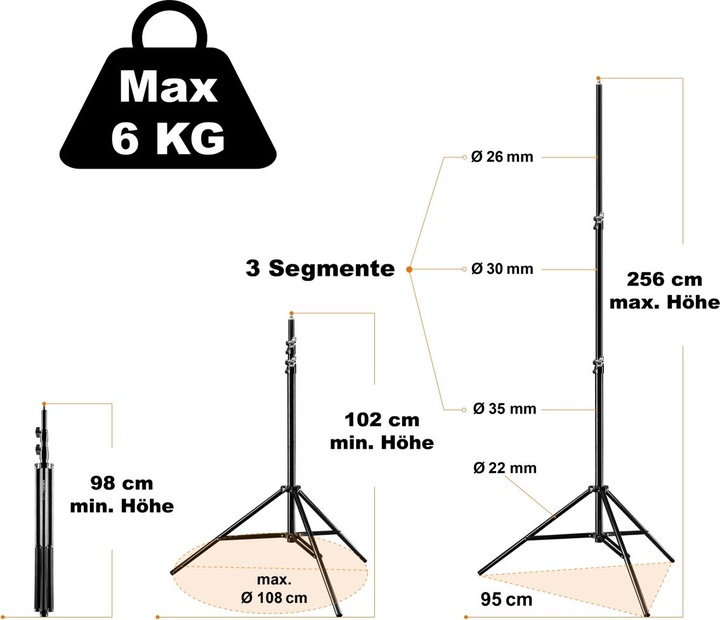 Actual product image Walimex Wt-806 (256 cm, 6 kg)