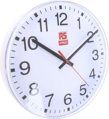 Actual product image RS PRO Silent second hand wall clock,300mm dia (30 cm)
