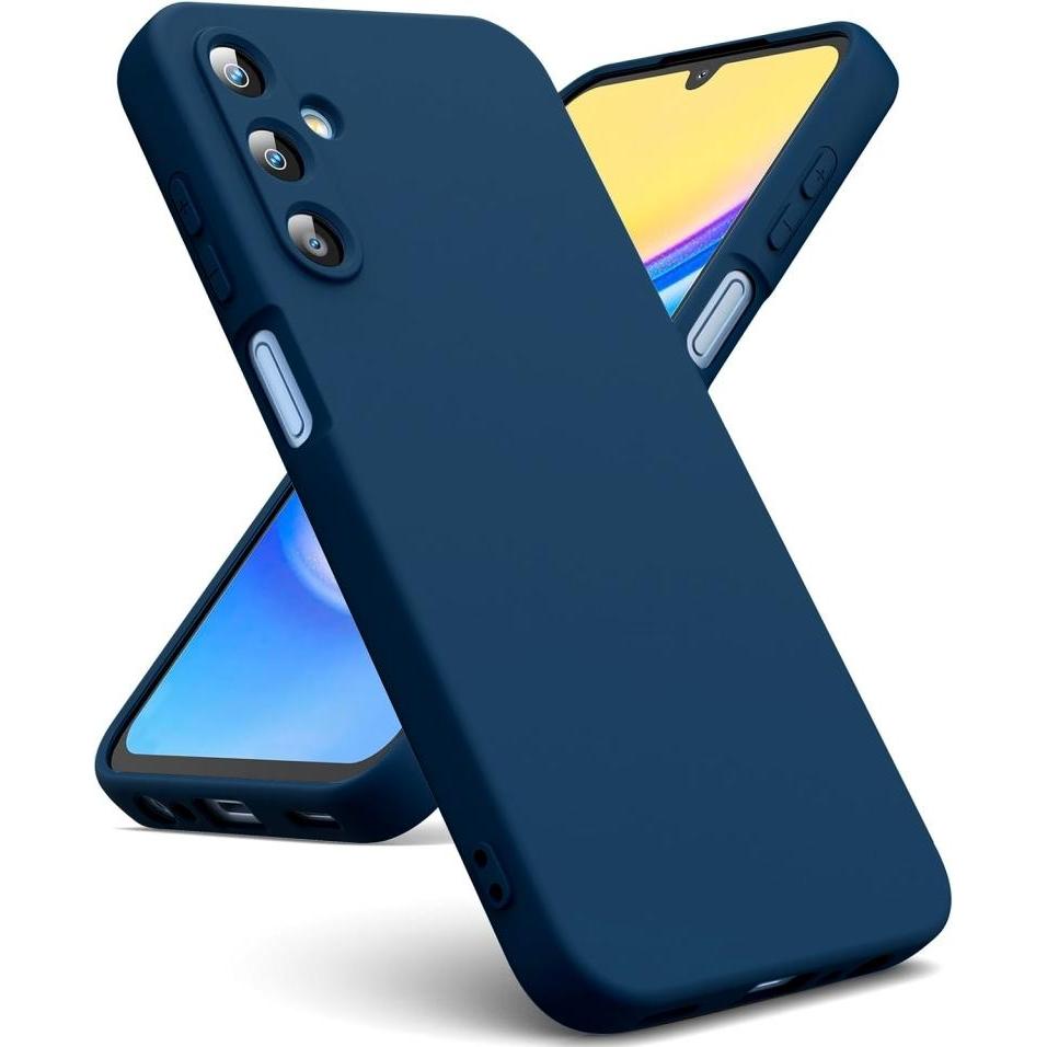 Screenguard Samsung Galaxy A15 5G Liquid Silicone Case Hülle (Samsung Galaxy A15 5G), Smartphone Hülle, Blau