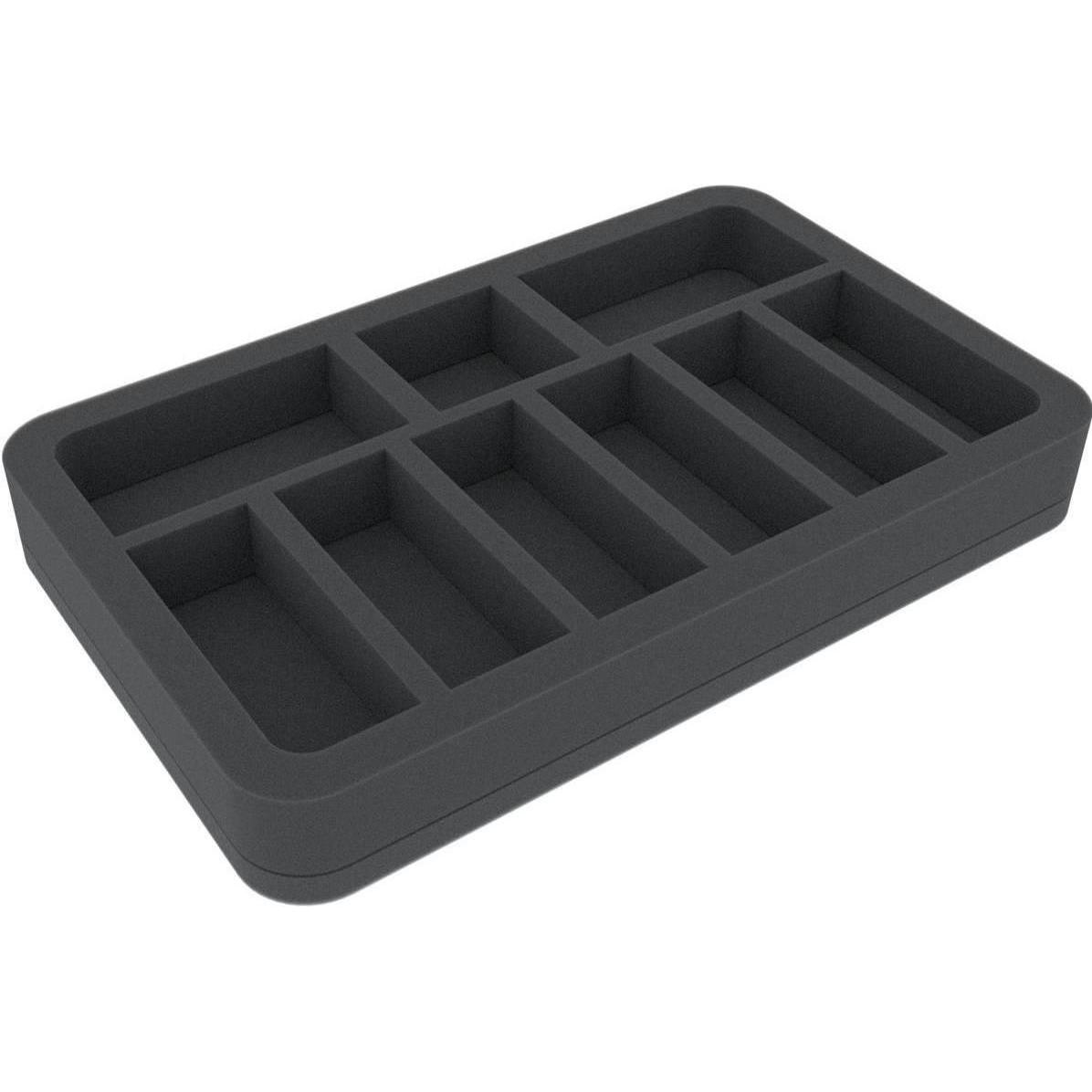 Feldherr HSMEAJ035BO 35 mm Half-Size Schaumstoffeinlage mit 9 Fächern (Schiuma solida)