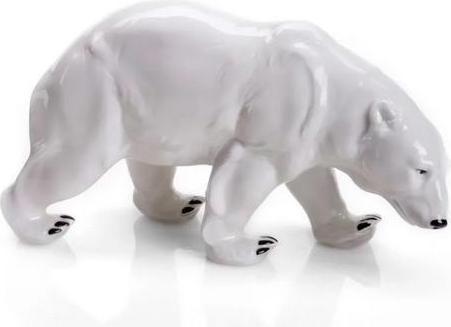1258/40 - Porcelain figure polar bear 16 cm, white